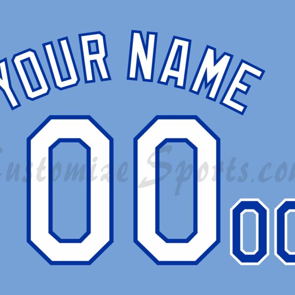 Baseball Kansas City Royals Customized Number Kit For 2016-2020 Home Alternate Jersey