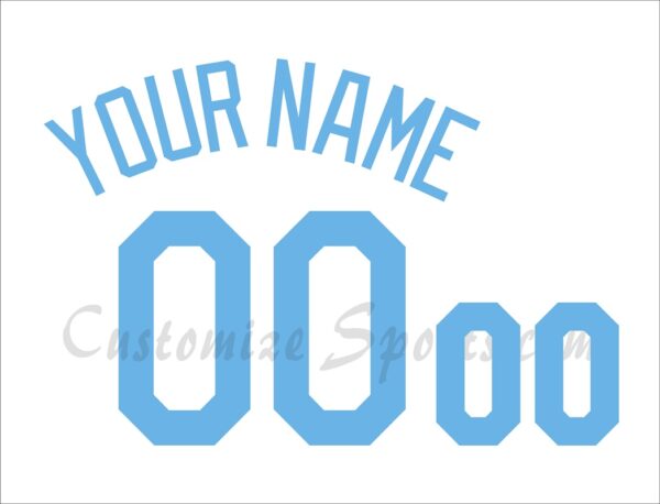 Baseball Los Angeles Dodgers Customized Number Kit For 2016 Father's Day Jersey
