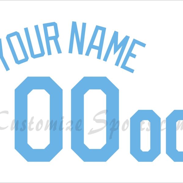Baseball Los Angeles Dodgers Customized Number Kit For 2016 Father's Day Jersey
