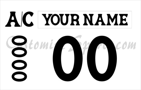 Huntsville Havoc Customized Number Kit for 2022-2023 Away Jersey