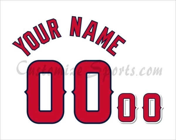 Baseball Los Angeles Angels Customized Number Kit for 2024-Present Home Jersey