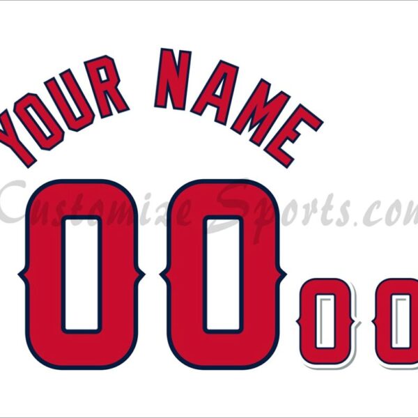 Baseball Los Angeles Angels Customized Number Kit for 2024-Present Home Jersey