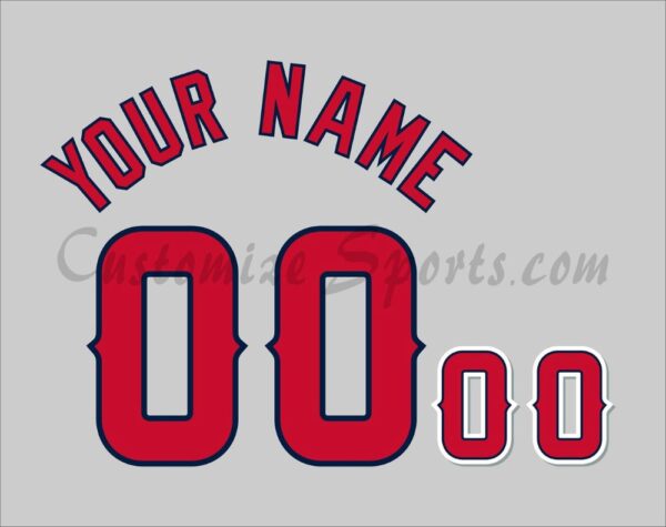 Baseball Los Angeles Angels Customized Number Kit for 2024-Present Road Jersey