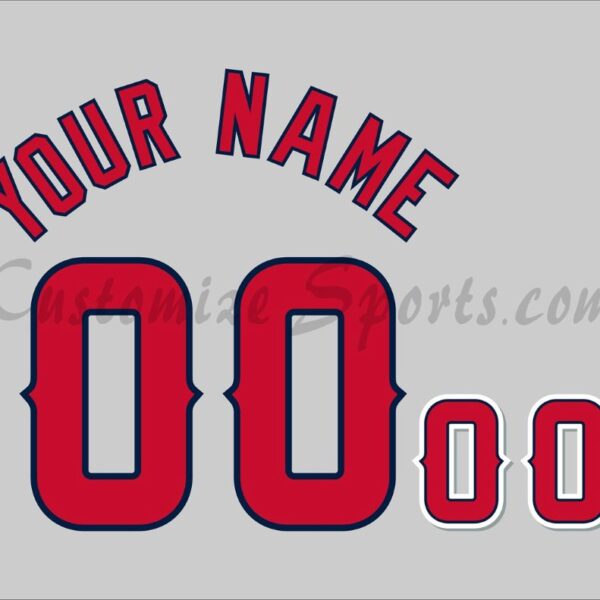 Baseball Los Angeles Angels Customized Number Kit for 2024-Present Road Jersey