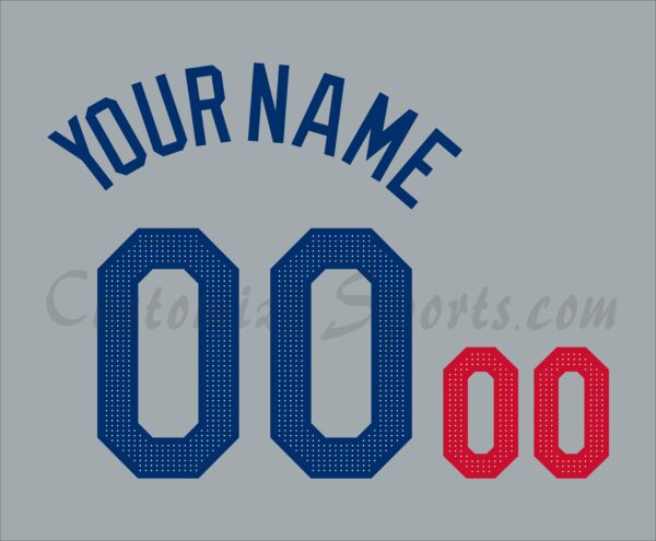 Baseball Los Angeles Dodgers Customized Number Kit For 2024 Road Jersey