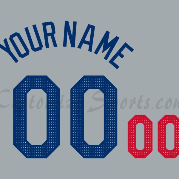 Baseball Los Angeles Dodgers Customized Number Kit For 2024 Road Jersey