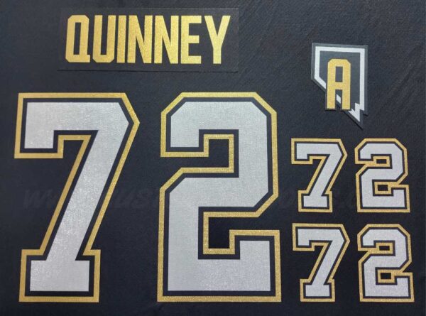Henderson Silver Knights Customized Number Kit for 2023-Present 3rd Jersey - Image 2