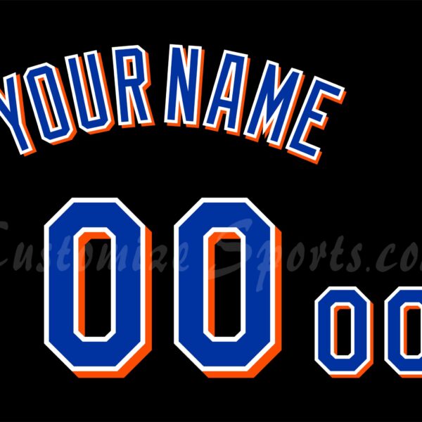 Baseball New York Mets Customized Number Kit for 2022-2023 Alt Home Black Jersey