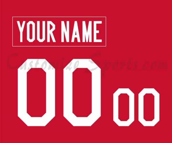 Basketball Team Canada Customized Number Kit for 2020-2023 Home Jersey