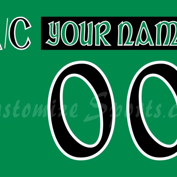 San Jose Sharks Customized Number Kit For 2013 St Patrick's Day Jersey