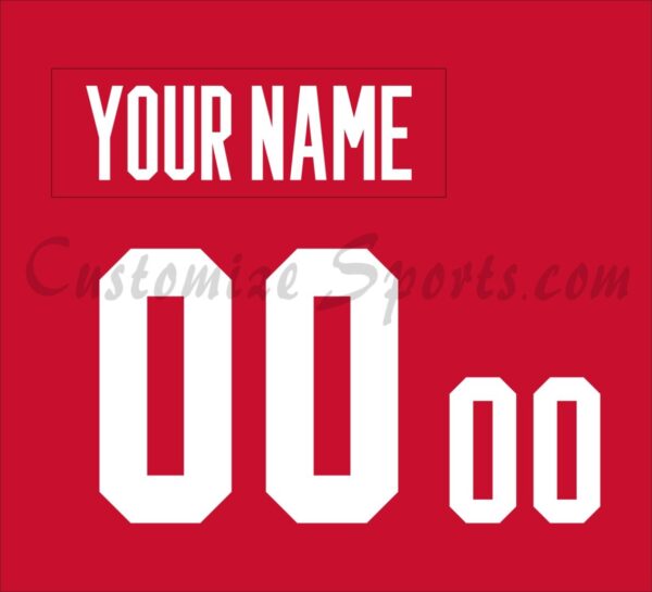 Basketball Team Canada Customized Number Kit for 2019 Home Jersey