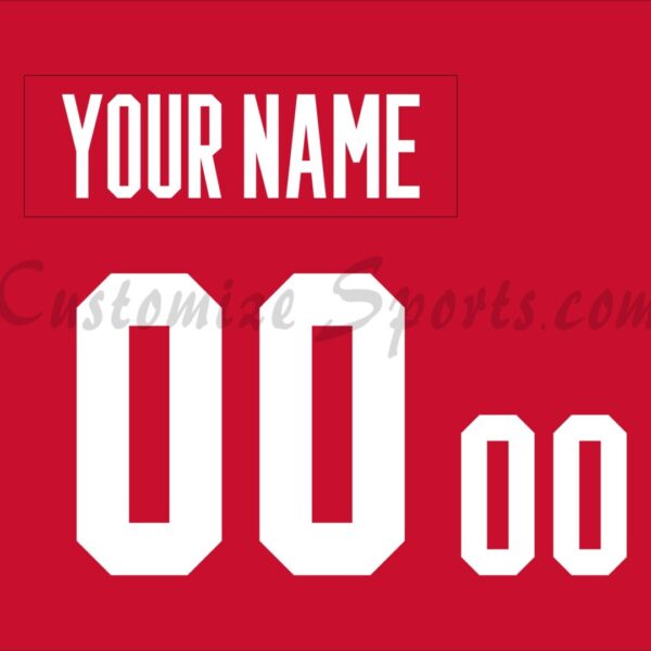 Basketball Team Canada Customized Number Kit for 2019 Home Jersey