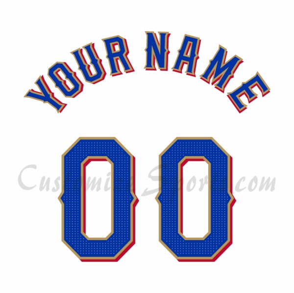 Baseball Texas Rangers Customized Number Kit for 2024 Home Jersey