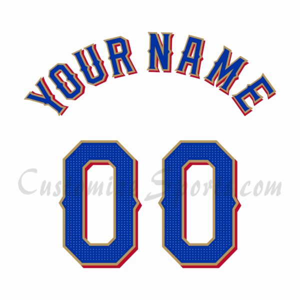 Baseball Texas Rangers Customized Number Kit for 2024 Home Jersey