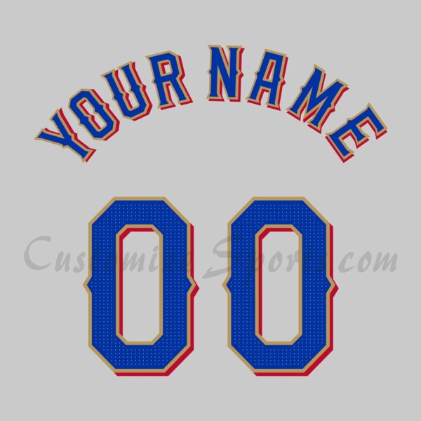 Baseball Texas Rangers Customized Number Kit for 2024 Road Jersey