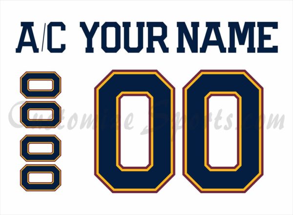Guildford Flames Customized Number Kit For 2023-Present Home Jersey