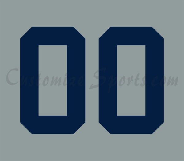 Baseball New York Yankees Customized Number Kit for 2024 Road Jersey