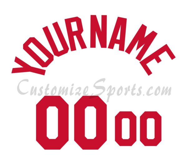 Baseball Cincinnati Reds Customized Number Kit for 1967-1984 Home jersey