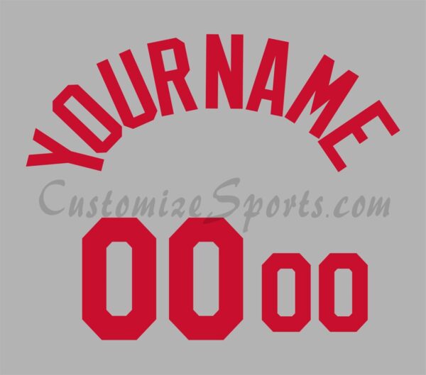 Baseball Cincinnati Reds Customized Number Kit for 1967-1984 Road jersey