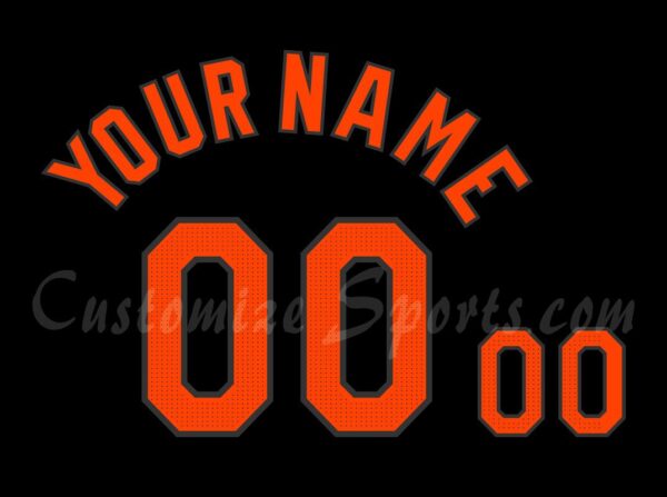 Baseball Baltimore Orioles Customized Number Kit for 2024 Black Alt Jersey