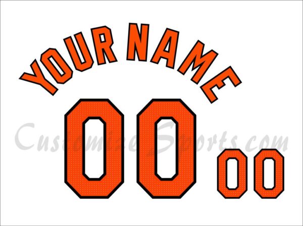 Baseball Baltimore Orioles Customized Number Kit for 2024 Home Jersey