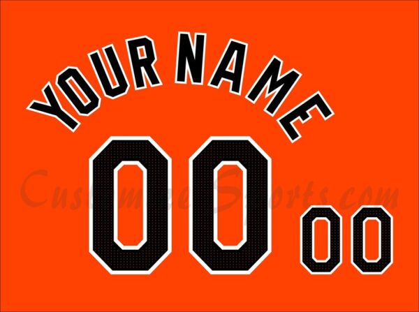 Baseball Baltimore Orioles Customized Number Kit for 2024 Orange Alt Jersey
