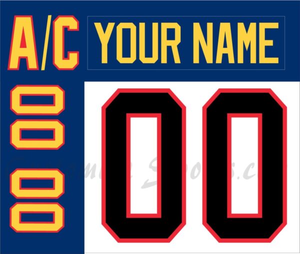 Barrie Colts Customized Number Kit for 2019-Present Home Jersey