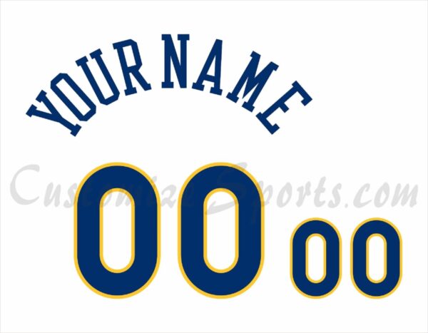 Basketball Golden State Warriors Customized Number Kit for 1988-1997 Home Jersey