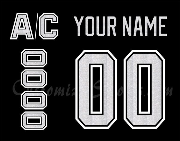 Los Angeles Kings Customized Number Kit For 2024-Present Home Jersey