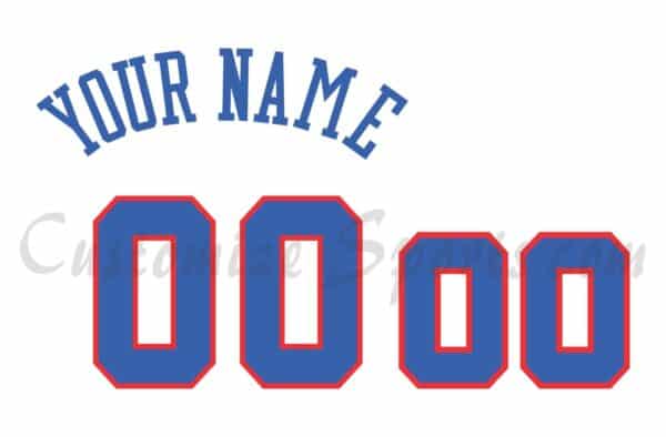 Basketball Philadelphia 76ers Customized Number Kit for 1978-1991 Home Jersey