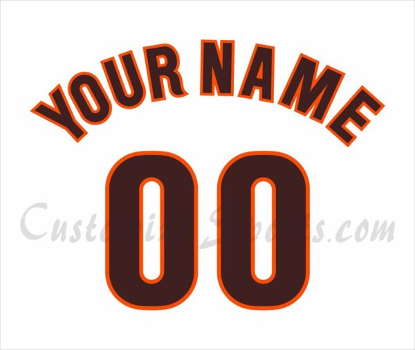 Baseball San Diego Padres Customized Number Kit for 1985-1990 Home Jersey