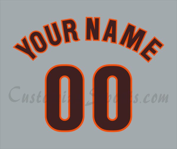 Baseball San Diego Padres Customized Number Kit for 1985-1990 Road Jersey