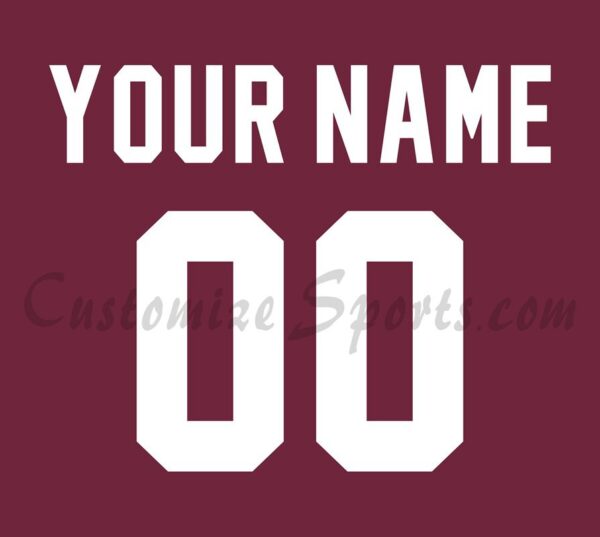 Baseball Tomateros de Culiacán Customized Number Kit for 2022-2023 Maroon Jersey