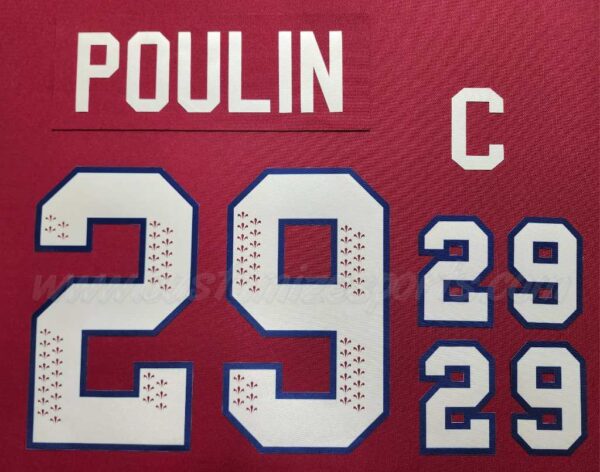 PWHL Montreal Victoire Customized Number Kit For 2024-Present Home Jersey - Image 2