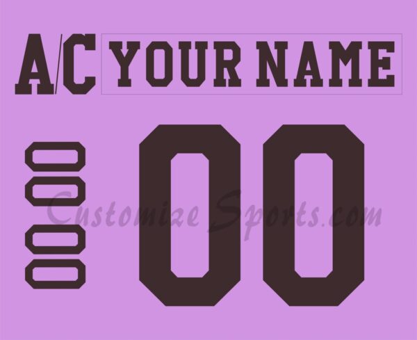 Hershey Bears Customized Number Kit for 2022-2024 HFC Jersey
