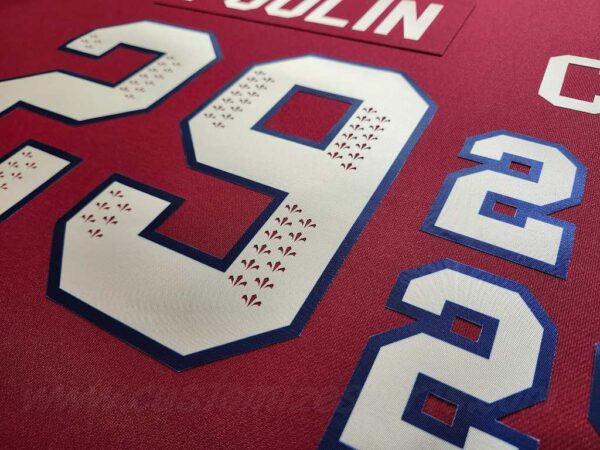 PWHL Montreal Victoire Customized Number Kit For 2024-Present Home Jersey - Image 4
