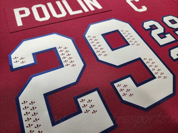 PWHL Montreal Victoire Customized Number Kit For 2024-Present Home Jersey - Image 5