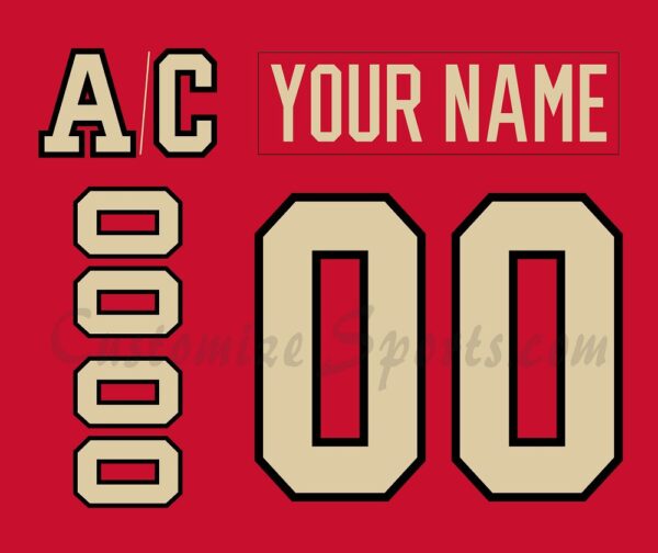 Chicago Blackhawks Customized Number Kit For 2024-2025 Winter Classic Jersey