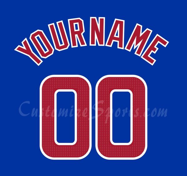 Baseball Chicago Cubs Customized Number Kit for 2024 Alt Jersey