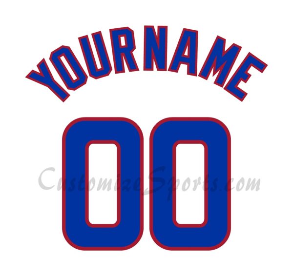 Baseball Chicago Cubs Customized Number Kit for 2024 Home Jersey