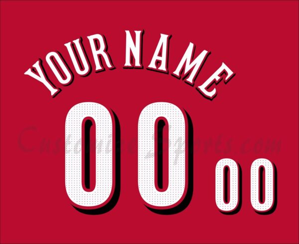 Baseball Cincinnati Reds Customized Number Kit for 2024 Alternate jersey