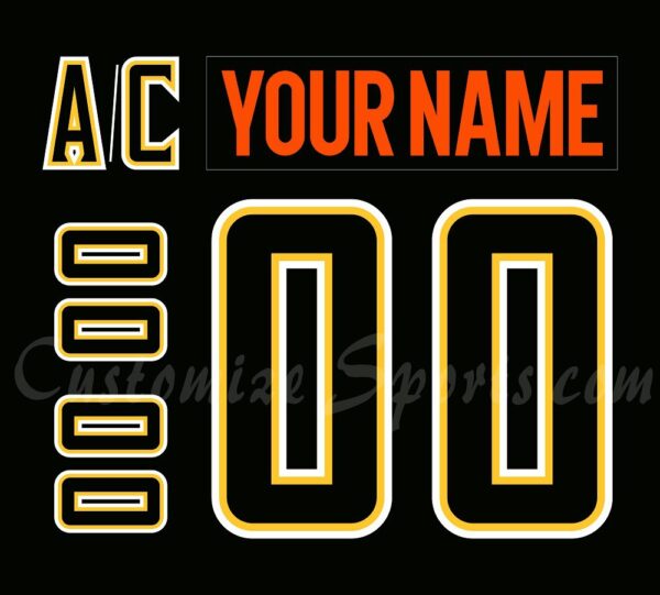 Florida Everblades Customized Number Kit for 2024 First Theme Night Jersey