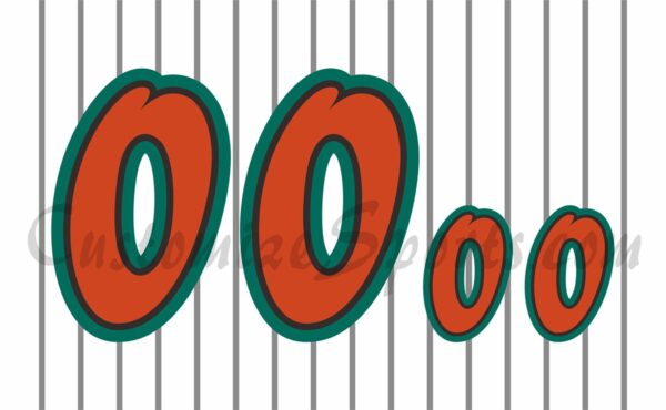Baseball Green Bay Bullfrogs Customized Number Kit for 2015-2016 White Jersey