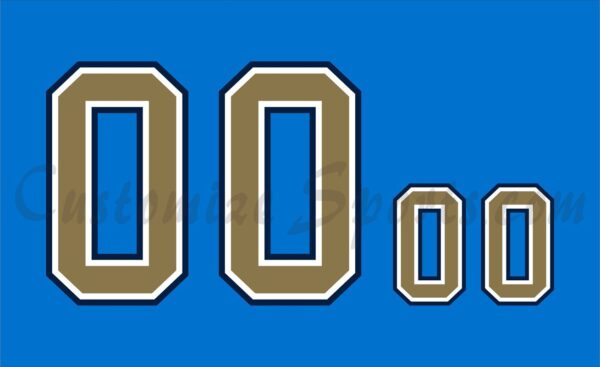 NCAA UCLA Bruins Customized Number Kit for 2010-2013 Alt Baseball Jersey