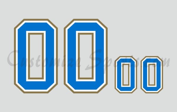 NCAA UCLA Bruins Customized Number Kit for 2010-2013 Road Baseball Jersey