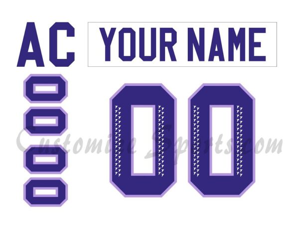 PWHL Minnesota frost Customized Number Kit For 2024-Present Away Jersey