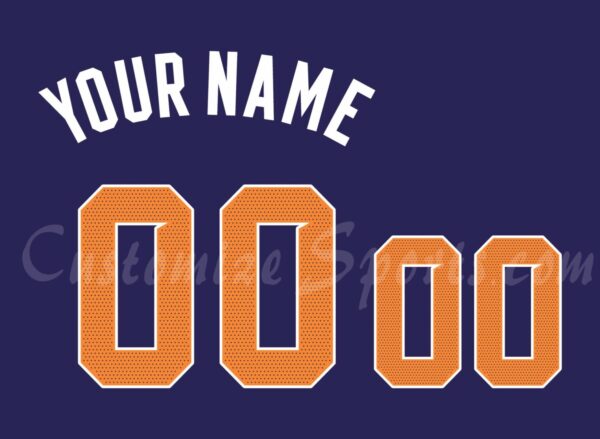 Basketball Phoenix Suns Customized Number Kit for 2017-2023 Icon Edition Jersey