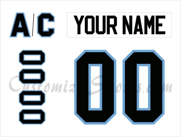 Utah Hockey Club Customized Number Kit for 2024-Present Away Jersey