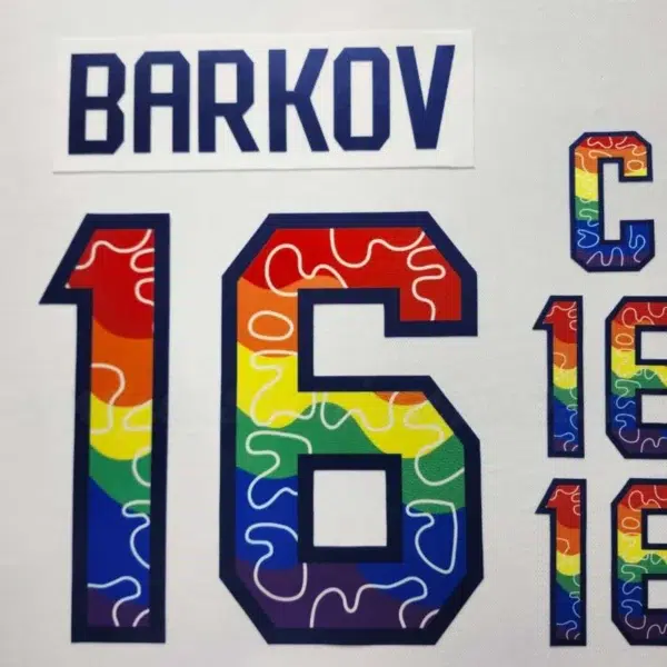 Florida Panthers Customized Number Kit For 2023-2024 Pride Jersey - Image 2