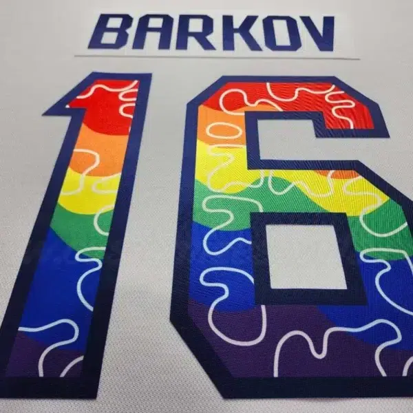 Florida Panthers Customized Number Kit For 2023-2024 Pride Jersey - Image 3